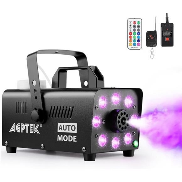 Smoke Machine, Fog Machine with 13 Colorful LED Lights Effect - Picture 1 of 7